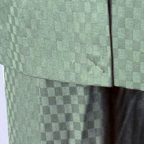 New w tags | ASOS Design Double Breasted Green Checkerboard Suit | 40R 32x30 | - Picture 10 of 16